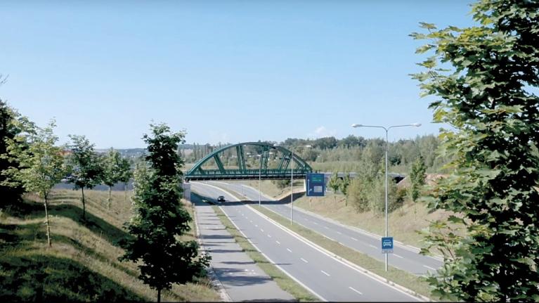 Prodloužení tramvajové trati na Borská Pole v Plzni. SO 201 Tramvajový most přes I/27