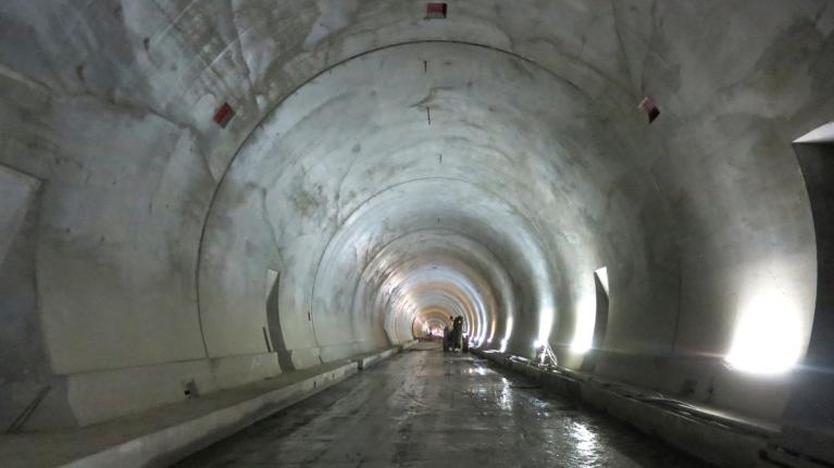 Prorážka tunelu Prešov na slovenské dálnici D1