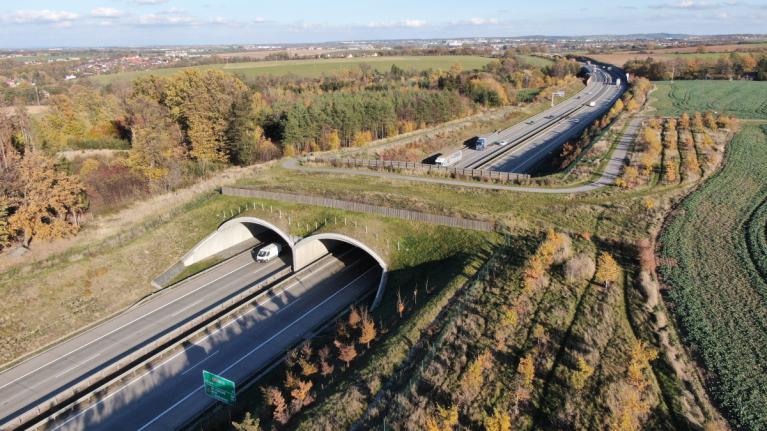 Nový zelený most na dálnici D1, úsek 12