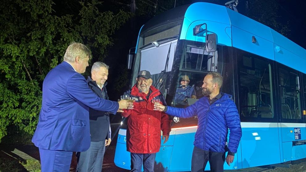 Slavnostní představení nové tramvaje Škoda 39T 