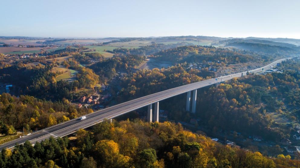 Most Vysočina, náročná rekonstrukce na modernizované dálnici D1