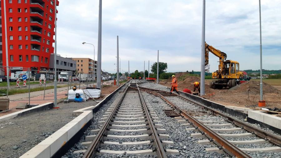 OHLA ŽS se podílí na prodloužení tramvajové trati na Nové Sady v Olomouci