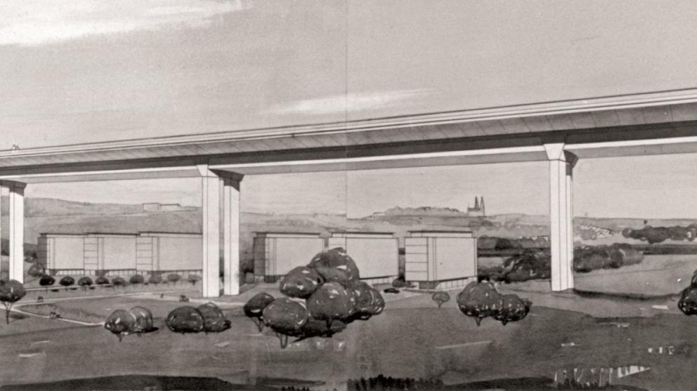 Originál soutěžního návrhu na Nuselský most, foto: ČKAIT