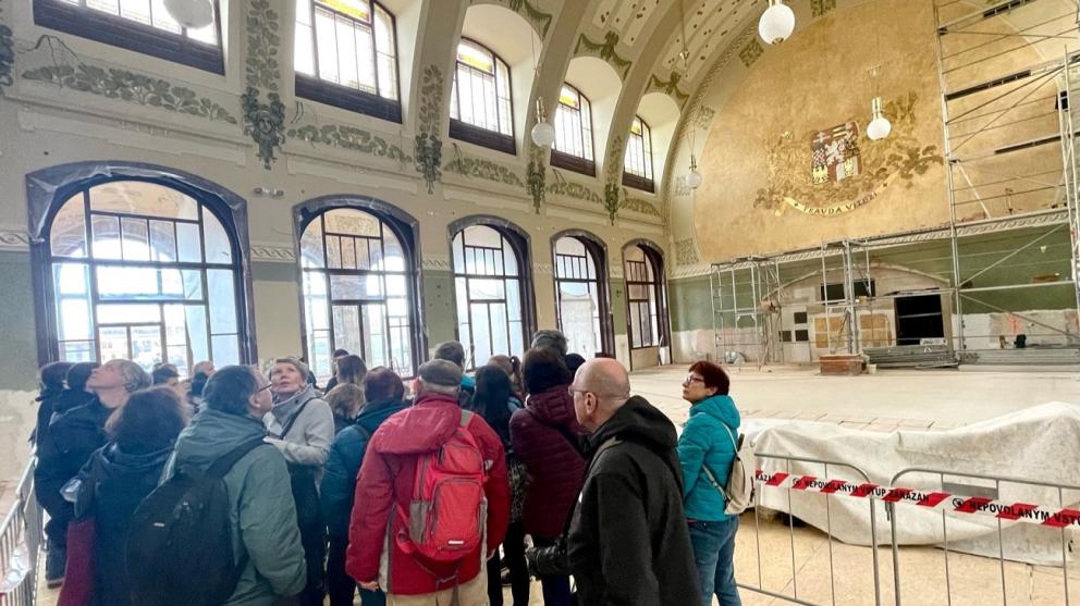 Rekonstruovanou Fantovu budovu Hlavního nádraží v Praze mohli navštívit zájemci z řad veřejnosti. Foto: Správa železnic