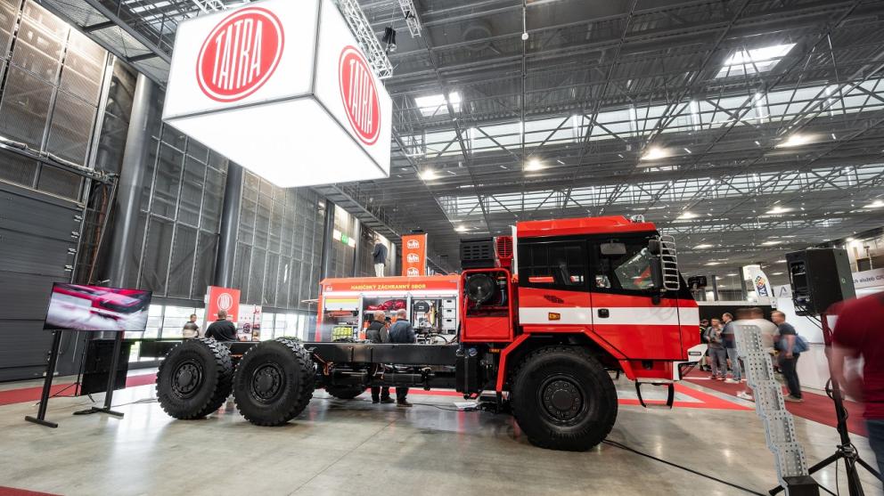 Představení vozidla Tatra Force pro hasiče.