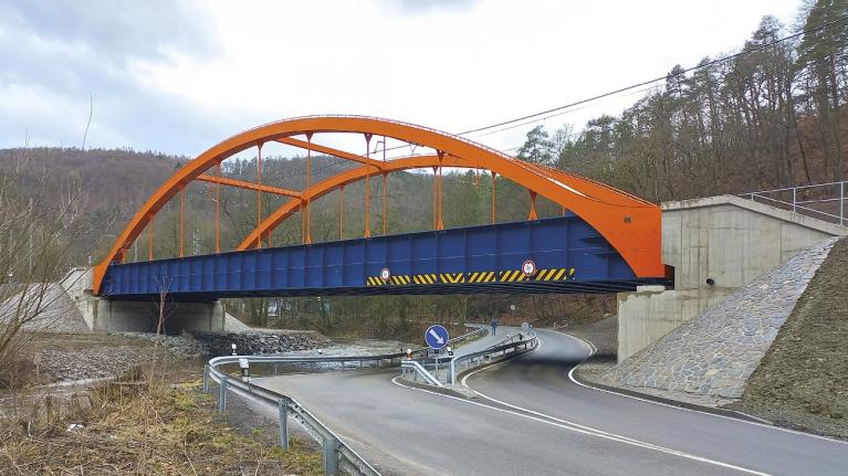 Nový železniční most přes řeku Svitavu na trati Brno-Maloměřice – Adamov