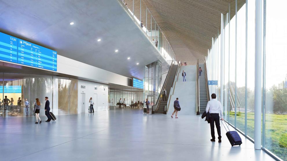 Správa železnic vyhlásila vítěze otevřené architektonicko-urbanistické soutěže na nový terminál vysokorychlostní železnice Jihlava VRT.