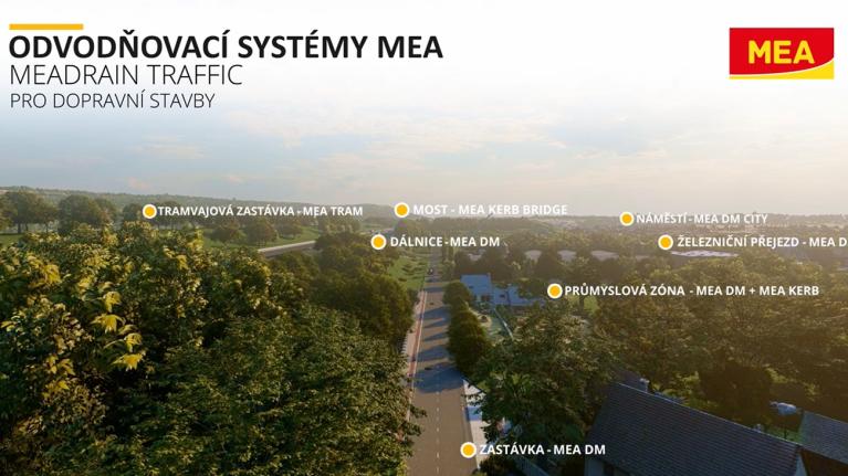 MEA TRAFFIC: Odvodňovací systémy určené pro zátěžové komunikace